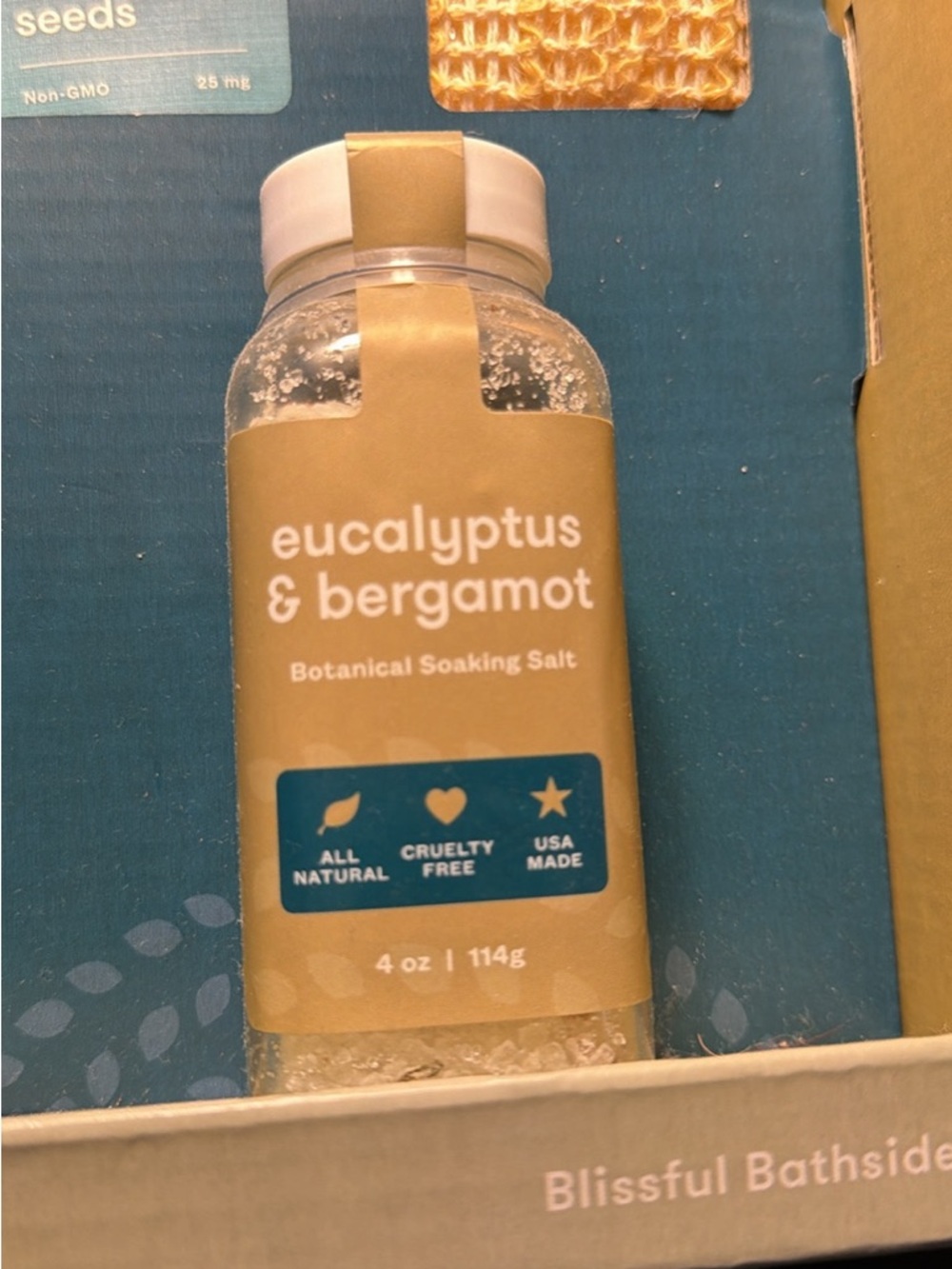 Eucalyptus & Bergamot Bath Accessory Set - Blue - Picture 4 of 5